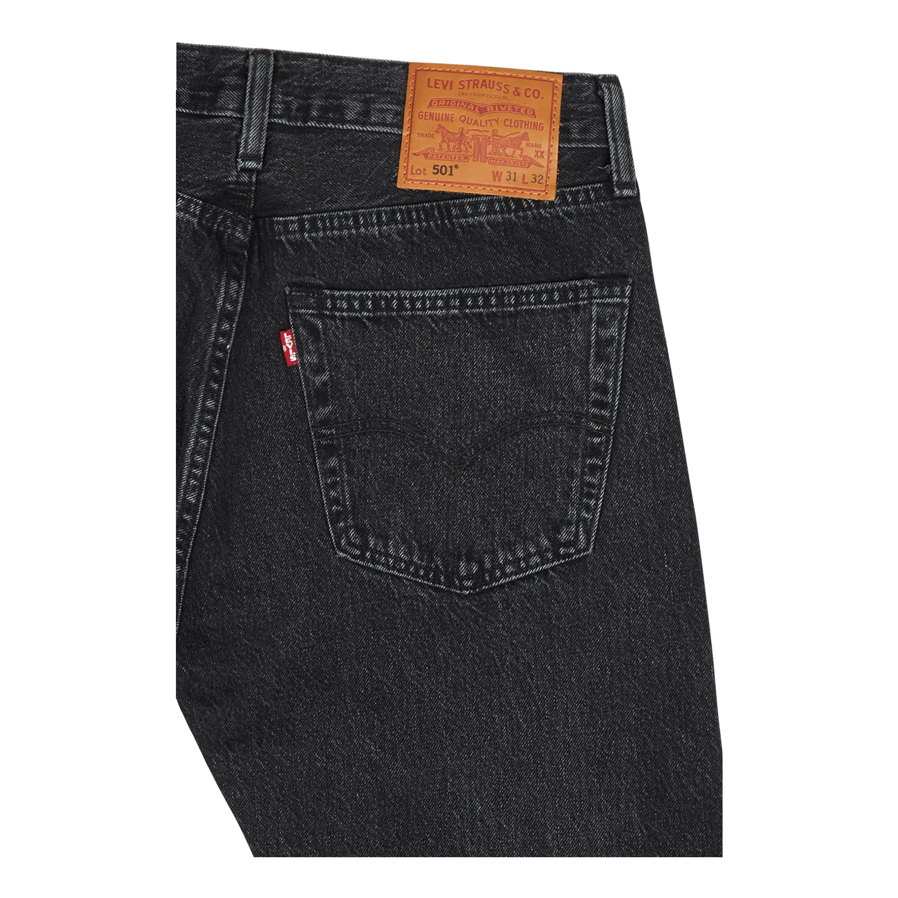 501 Levi's Original Z7087   Black Worn In