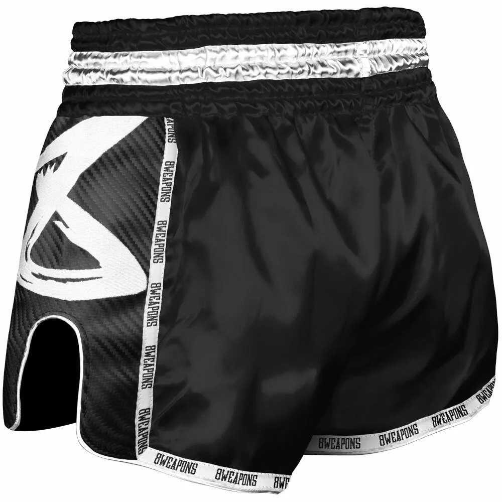 8 Weapons Black Night 2.0 Carbon Muay Thai Shorts