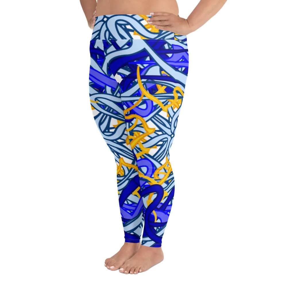 All-Over Print Plus Size Leggings Circular