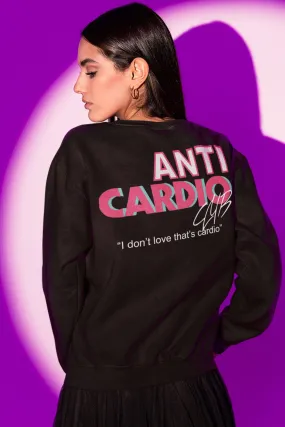 Anti Cardio Club Relaxed Fit Sweatshirt For Women