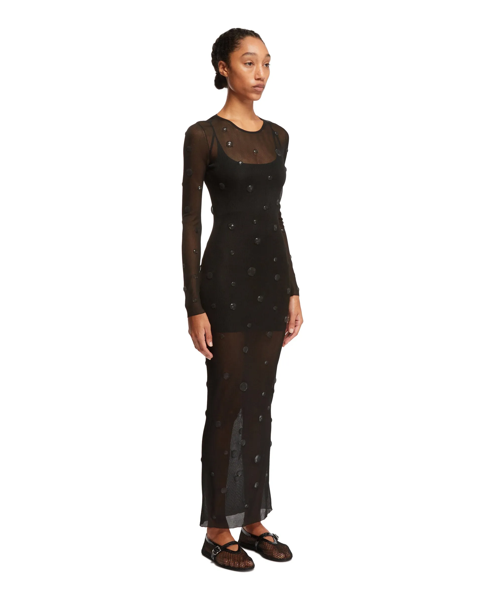 Black Maxi Dress With gems