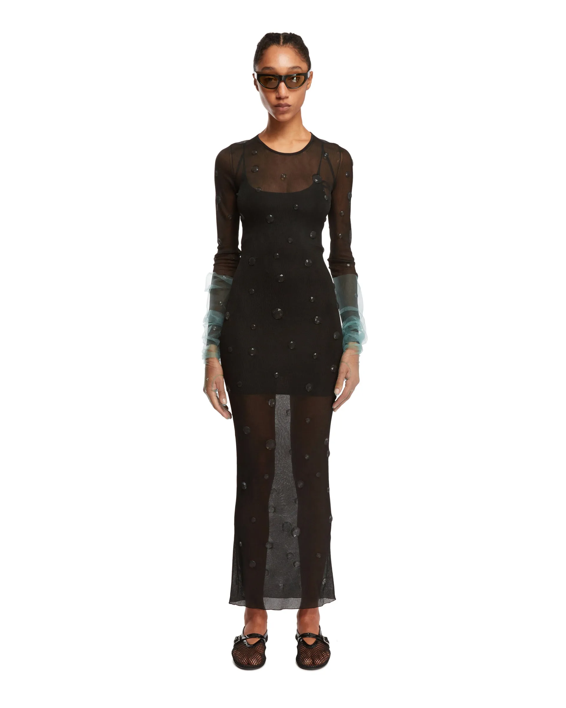 Black Maxi Dress With gems