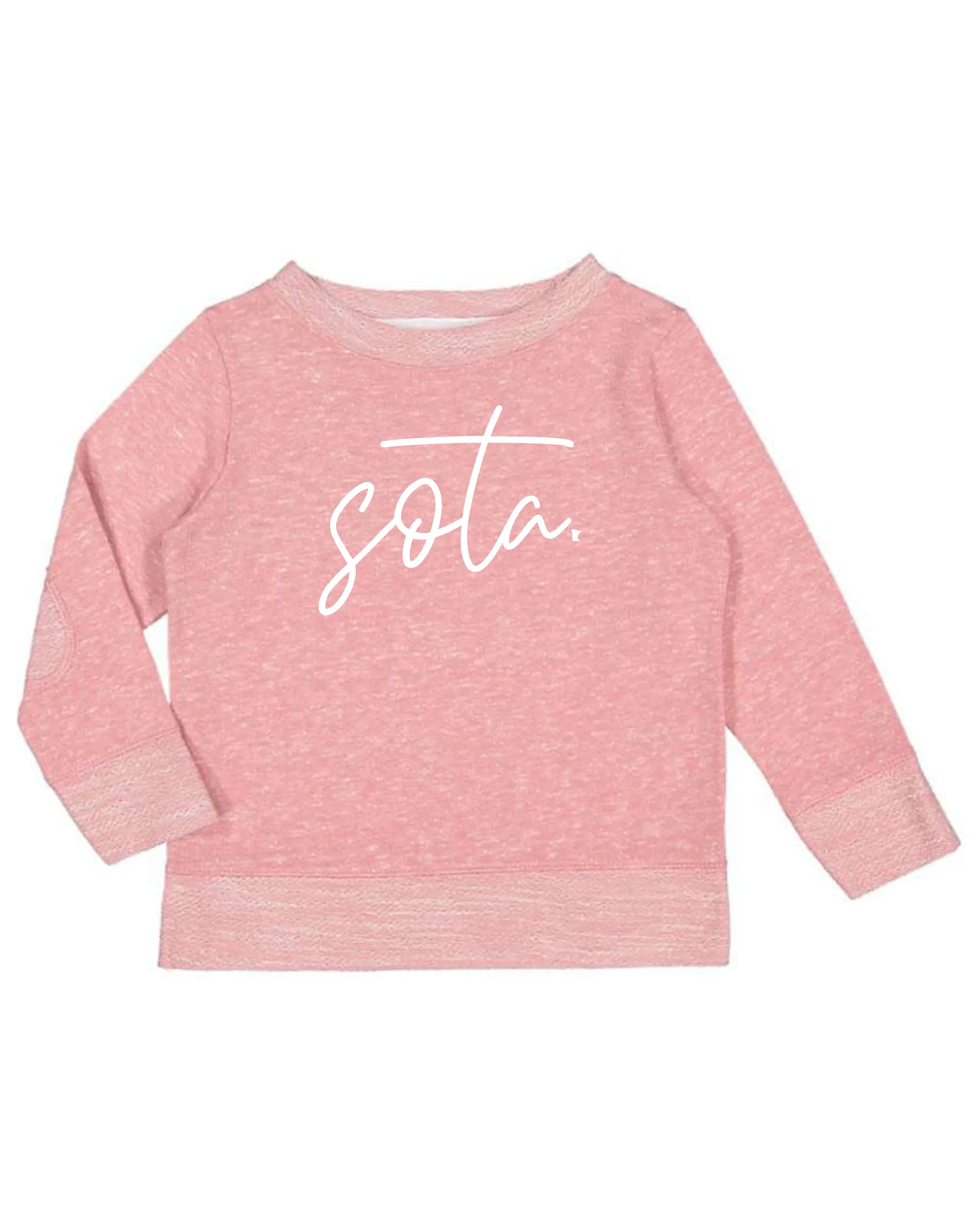 Blush Sota Toddler Crew Sweatshirt