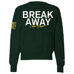 Break Away "Cross My Heart" Green Crewneck Sweatshirt