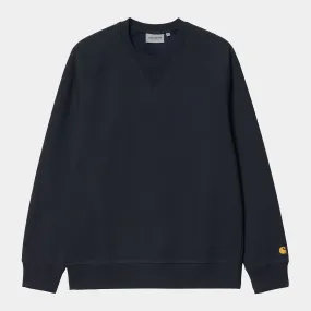 Carhartt Chase Sweatshirt Dark Navy / Gold