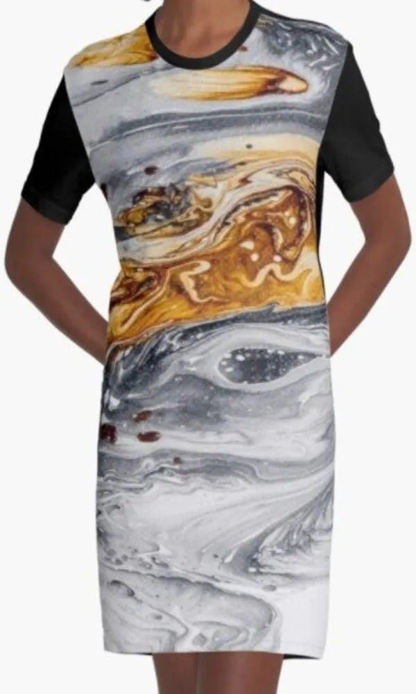 Cowgirl Kim Liquid Currancy Graphic Tee Dress