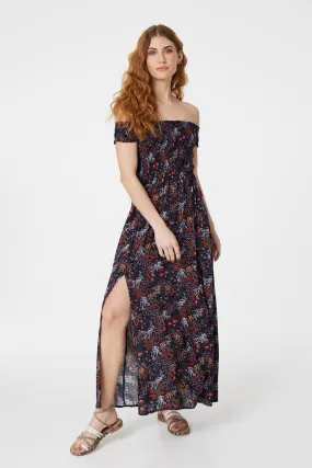 Floral Bardot Maxi Dress