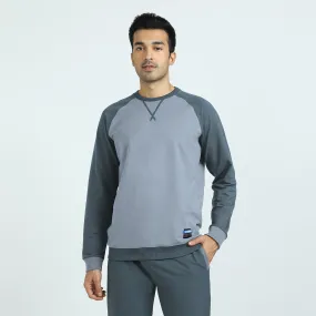 Quest French Terry Cotton-Blend Sweatshirts Slate Grey