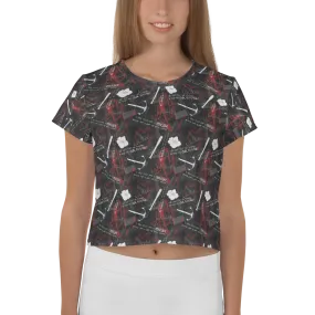 The Walking Dead Survival Women's All-Over Print Crop T-Shirt