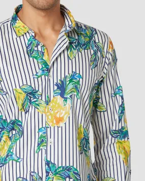 Thomas Mason Botanic Striped Shirt