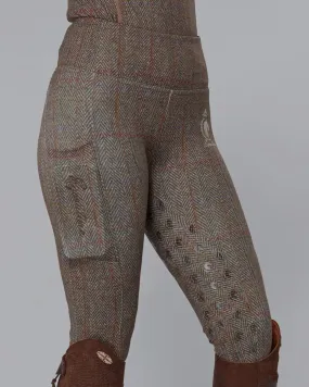 WINTER Tweed Effect Riding Leggings - Full Grip