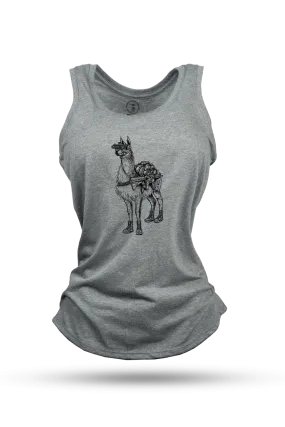 Women's Racerback Tank - Freedom Llama